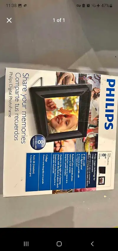Philips 8-inch Digital Photo Frame, View more