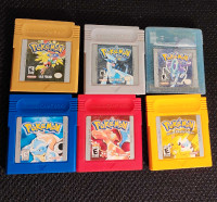 Authentic Gameboy Color Pokemon Games With New Batteries