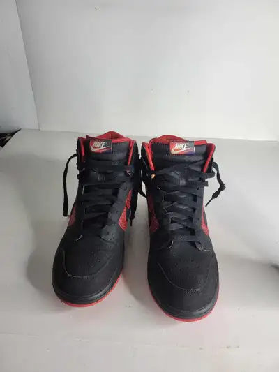 Nike Dunk Hig Retro Black Red Bred Men Size 8.5 Shoes 317982-055, View more