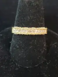10K Yellow Gold 0.50ct Diamond Ring Size 6.5 Check Pictures 