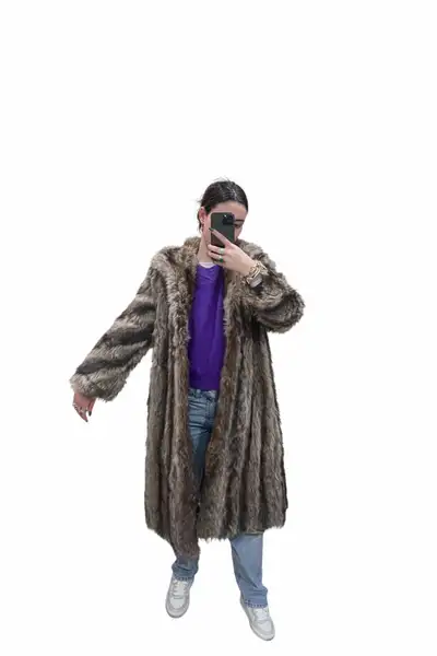  beaver  fur fill length coat, View more