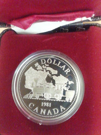 1981 Royal    Canadian    Mint 50% silver dollar