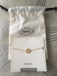 Fossil Disc Rose Gold-Tone Bracelet