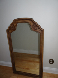 vintage solid wood mirror