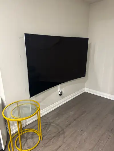 76” Samsung curved tv, View more