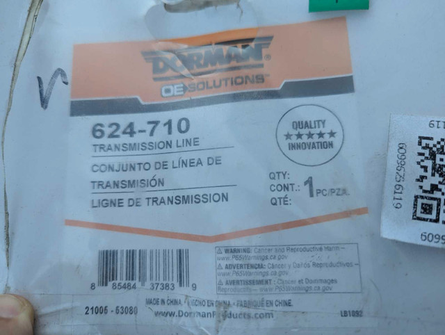 Transmission Cooler Lines GMC Sierra/Chev Silverado in Transmission & Drivetrain in Mississauga / Peel Region - Image 2