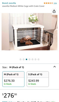 Medium dog crate brand new in box for $150