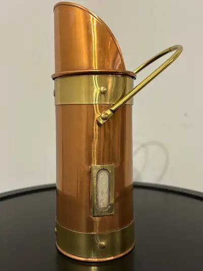 Vintage Copper & Brass Match Holder , View more