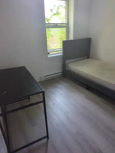 550$ / mois hydro non inclus Bright and cozy bedroom for rent in the Ahuntsic area, featuring a comf...