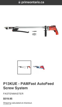 PAMFAST MILWAUKEE 1-1/4"-3" CORDED AUTOFEED SCREW GUN KIT