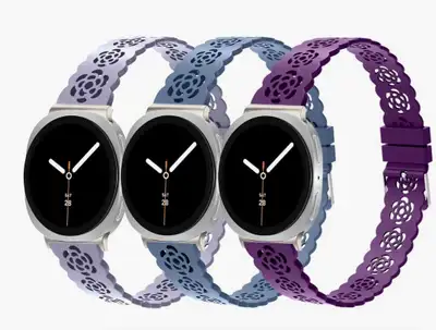 Nigaee 3 Pack Soft Silicone Watch Bands, View more