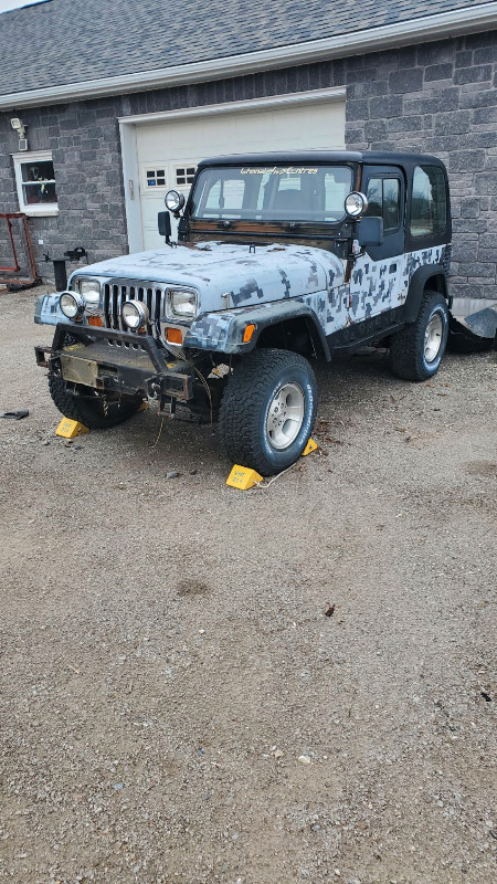 1987 YJ project vehicle must sell asap best offer in Other Parts & Accessories in Kingston