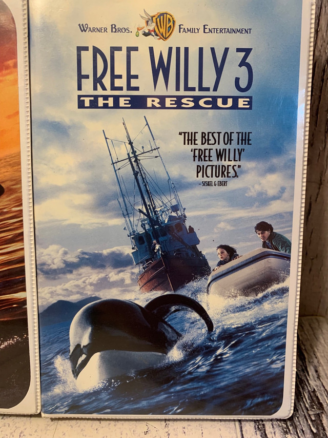 VHS Cassette / Free Willy 1,2 & 3 in CDs, DVDs & Blu-ray in City of Toronto - Image 2