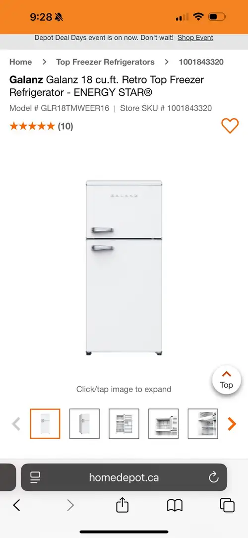 Up for sale is a nearly new Galanz retro fridge. We bought this less than a year ago for $1000 and u...