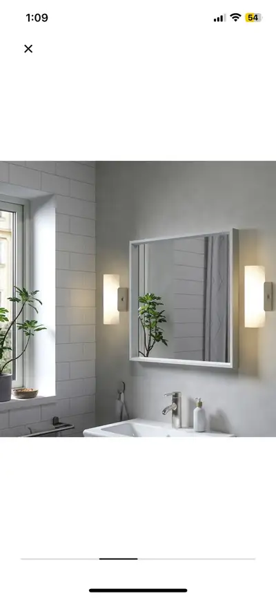 IKEA mirror-White- Like New