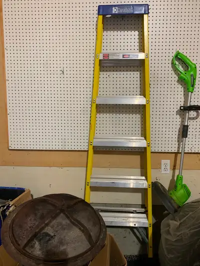 Ladder and heavy duty extension cord, View more