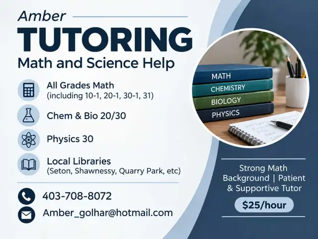 Math/Science Tutoring 