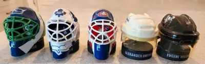 Mcdonalds NHL - 5 Mini Helmets 2009 Price, Ovechkin, Luongo +2