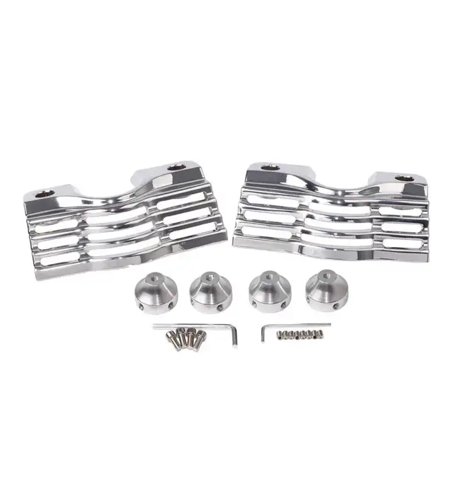 Chrome Finned Slotted Head Bolt Covers in Street, Cruisers & Choppers in Owen Sound - Image 3