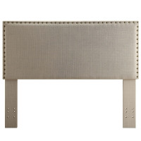 Beautiful Queen linen fabric headboard