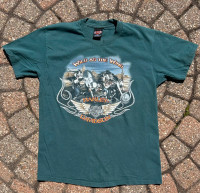 Vintage Harley Davidson Looney Tunes T Shirt Naples Florida Sz L