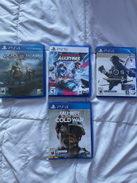 Lot de 4 jeux PlayStation à vendre