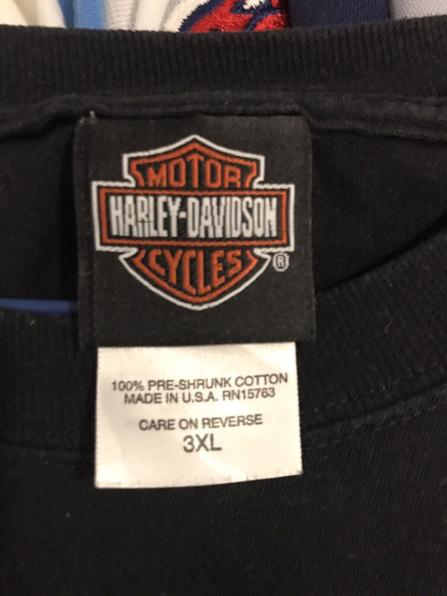 Vintage 1998 Harley Davidson Binghamton, NY Double Sided T-Shirt in Arts & Collectibles in City of Toronto - Image 3