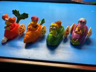 Set of 4 McDonald's 1988 Fraggle Rock Toys, View more