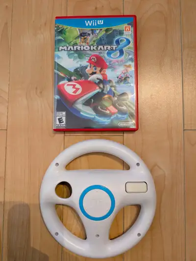 Mario Kart 8 + Official Wii Wheel - Nintendo Wii U, View more