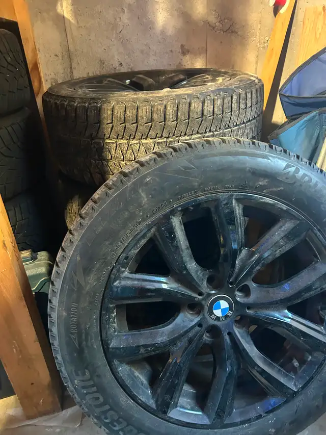 Blizzak Winter Tires with Aluminum Rims 2016 BMW X1 in Tires & Rims in Ottawa - Image 3