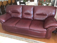 sofa en cuir et fauteuil en cuir/Livraison incluse 