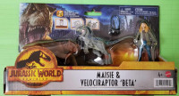 Jurassic World Maisie and Velociraptor Beta Lystrosaurus