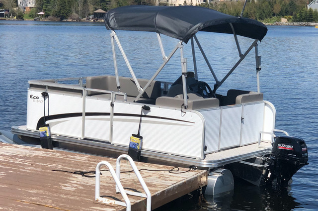 SUZUKI OUTBOARD on a Compact Pontoon -NS in Other in Dartmouth