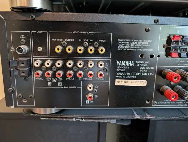 Yamaha RX-V492 Receiver63234884775681124