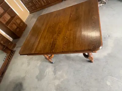 Free delivery used Antique Oak Dining Table, View more