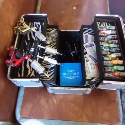 Tattoo kit with case, View more