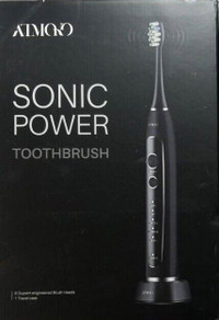 ATMOKO Sonic Power Ultra Whitening Toothbrush HP107A SEALED NEW!