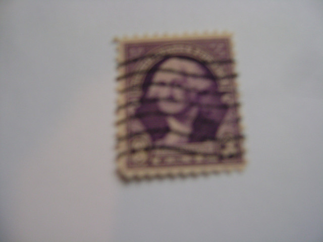 VINTAGE US GEORGE WASHINGTON 3 CENT STAMP - PURPLE - USED in Arts & Collectibles in Windsor Region
