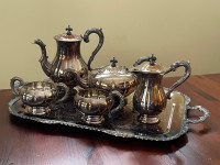 Vintage and Unique - Silver Plated Tea Set