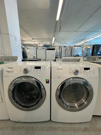 Laveuse Sécheuse Samsung blanc frontale washer frontload dryer w