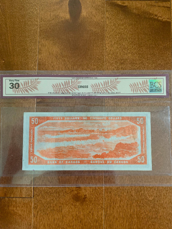1954 50$ bill in Arts & Collectibles in Penticton - Image 2