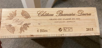 Wooden wine crate