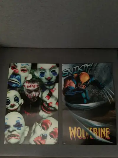 Both are near mint. Sellers on ebay asking as much as $80 apeice. Asking $25 for Wolverine, $35 for...