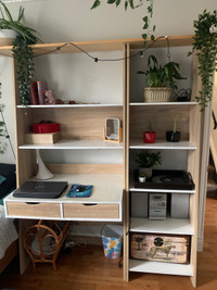 Desk with Bookshelf