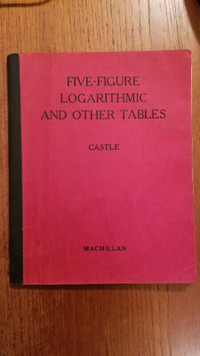 Five-Figure Logarithmic and Other Tables