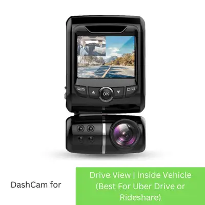 Record every angle with this Drive View dashcam, perfect for rideshare drivers! This unit captures b...