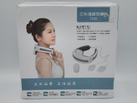 Three Head Massage Instrument Neck Massager White T300 brand new