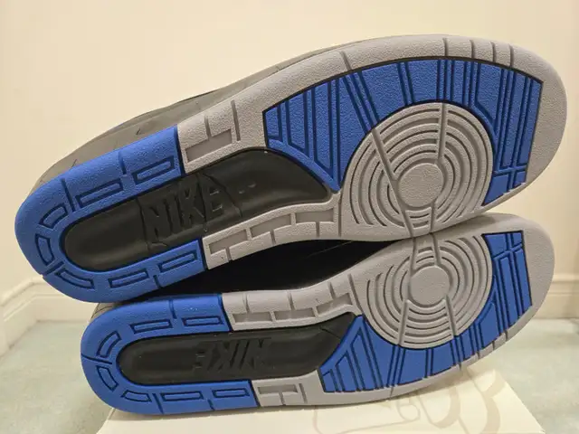 Size 12 - Nike Air Jordan 2 Off White Black Blue in Men's Shoes in Markham / York Region - Image 6