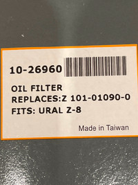 Ural 750 Z 8 Oil filter cartridge Z 101-01090-0  emgo 10-26960