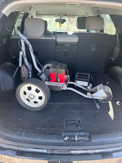 Electric golf pushcart
